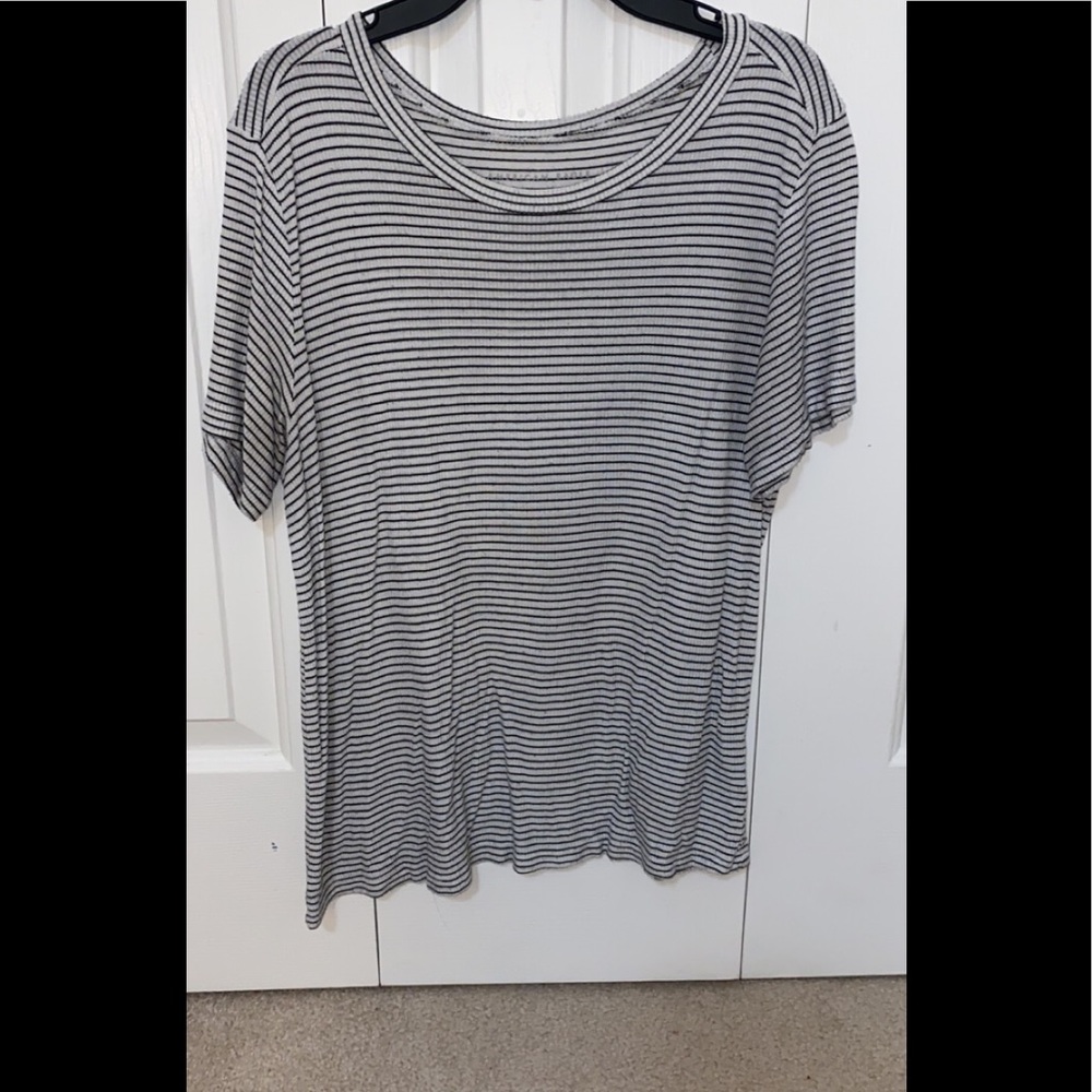 striped american eagle t-shirt